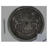1945 Canadian Silver 50 Cents