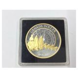 2013 Canadian Gold Plated Proof Silver Dollar