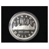 2010 Canadian Voyageur L/e Proof Silver Dollar