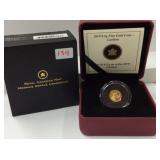2010 Canadian 50 Cents Pure Gold .5g Coin