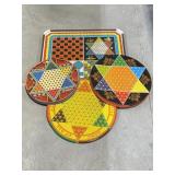 4 Game Boards - 3 are Metal - Chinese Checkers,