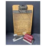Vintage Clip Board ' The Shannon ' Office