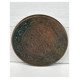 1911 Canadian Large Cent Red/Brown