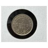 1940 (A.U.55) Nfld Silver 5 Cent