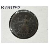 1719 British Farthing