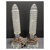 Pair of Vintage Torpedo Lamps