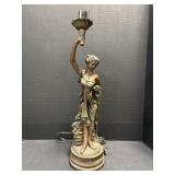 Antique Style Lady Table Light Without Shade