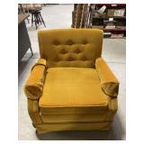 Small Gold Rocking Armchair