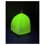 Rare 1950s MCM Green Glass Ceiling Shade