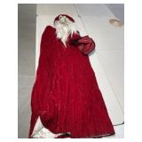 Christmas Costume - Large Red Robe, Scary Mask &