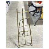 Vintage Brass Magazine Stand