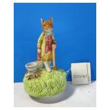 China Peter Rabbit ' Mr. Tod ' Musical Figurine -
