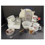 Grater Set, Federal Glass Bowl, Mugs and more