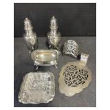 Assorted Silverplate Items - Salt & Pepper,