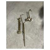 Brass Clawfoot Tub Supply with Gooseneck Faucet