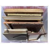 Storage Bin with Assorted Frames - some with /
