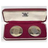1966 Jersey Mint Coins 2x 1/20 Schilling and 2x