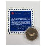 RCM 1987 Loonie with COA