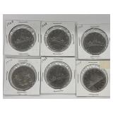 5x 1968/70 Canadian Dollar Coins