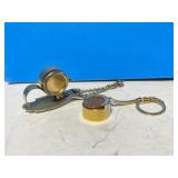Vintage Metal Hand-Shaped Spring Loaded Coin