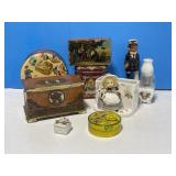 Vintage Tins, Carved Wooden Sailor, Miniature