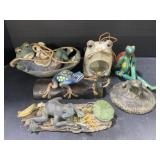 Frog Collectables - Ceramic and Wood Figures