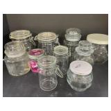 Various Glass Canisters