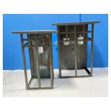 2 Arts and Crafts Exterior Interior Wall Sconce