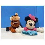 2 Disney Hand Plush Hand Puppets Pumba with Tags