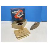 Vintage Toys Wooden Boat and Electric Motor Kit