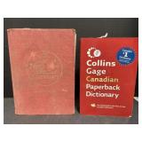 Books - 2 Dictionary Webster & Collins Gage