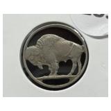 Buffalo Nickel Cut Into a Necklace