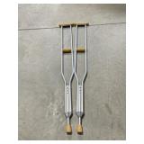 Pair of Aluminum Crutches