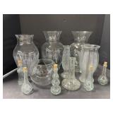 Various Glass Vases, 5 ' - 10.5 ï¿½ tall