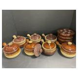 French Onion Soup Bowls with Lids and Escargot