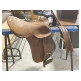 English Riding Saddle - All Leather with