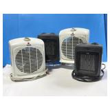 4 Portable Electric Heaters