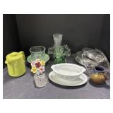 Pot Lids, Vases, Pitchers Etc.