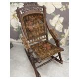 1880s Victorian Folding Rocking Chair