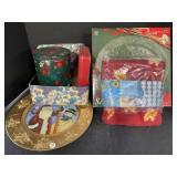 Christmas Trays, Tins, Polar Fleece Blanket