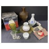 Duck Lamp, Figurines, Coloured Glass, Vases