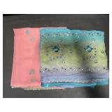 2 Embroidered Shawls