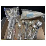 Assorted Silverplate Cutlery Incl. ' Daffodil '
