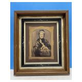 Framed Antique Photograph 14.5 x 12.5 '