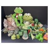 Plush Frogs and Small Frog Collectables