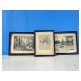 3 Small Framed Prints