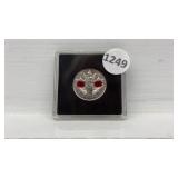 2010 Double Poppy Coloured & Cased Quarter