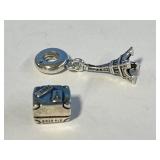 2 Pandora Sterling 925 Silver Charms