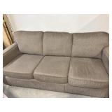 Brown Upholstered Couch, 74x34x33 '