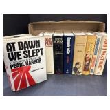 9 Hardcover Books - mostly War/Political Themed